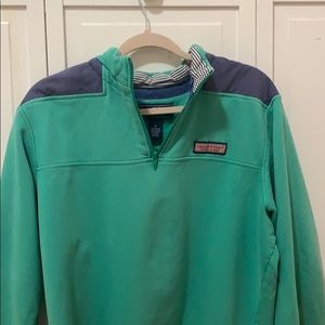 Vineyard Vines Green quarter zip sweatshirt
